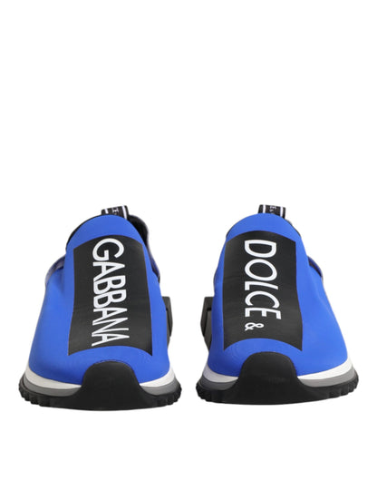 Dolce & Gabbana Blue Logo Low Top Sorrento Sneakers for Men