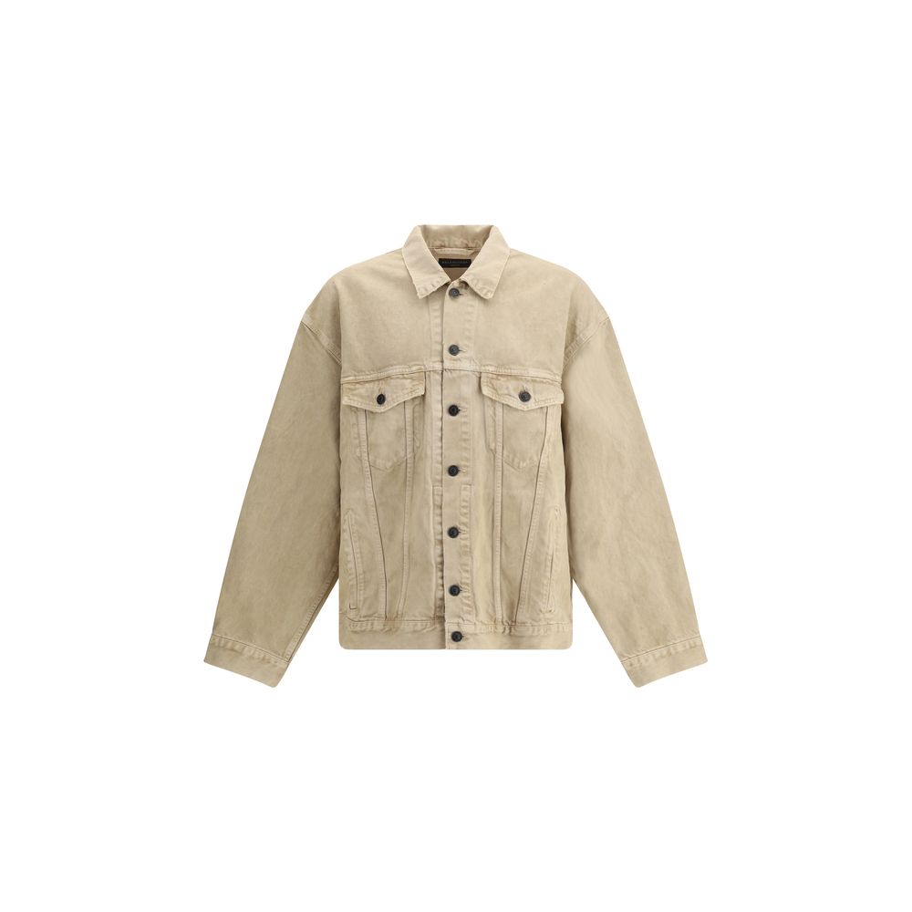Balenciaga Oversized Denim Jacket - Statement Outerwear Redefined