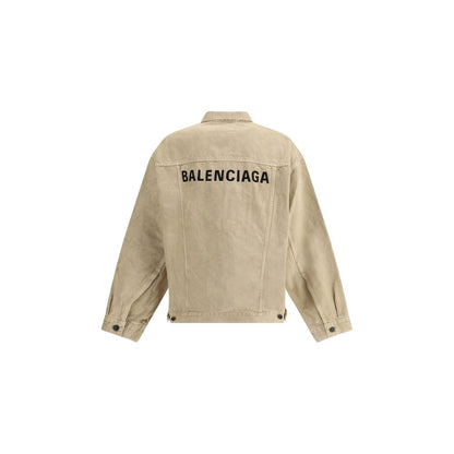 Balenciaga Oversized Denim Jacket - Statement Outerwear Redefined