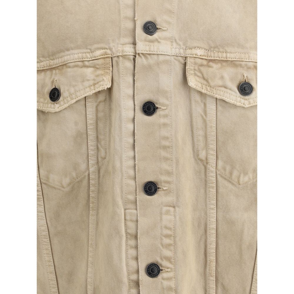 Balenciaga Oversized Denim Jacket - Statement Outerwear Redefined