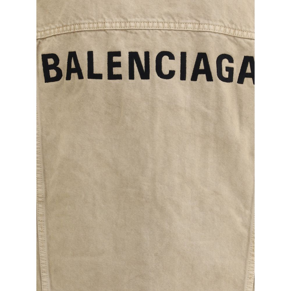 Balenciaga Oversized Denim Jacket - Statement Outerwear Redefined