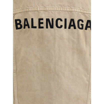 Balenciaga Oversized Denim Jacket - Statement Outerwear Redefined