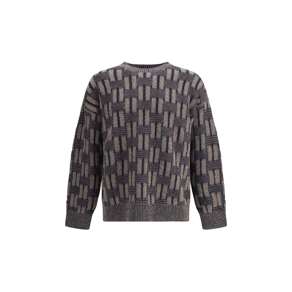 Giorgio Armani Crewneck Sweater in Fine Camel Wool