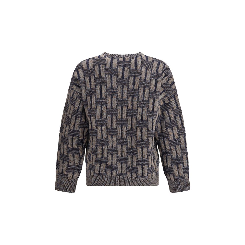 Giorgio Armani Crewneck Sweater in Fine Camel Wool