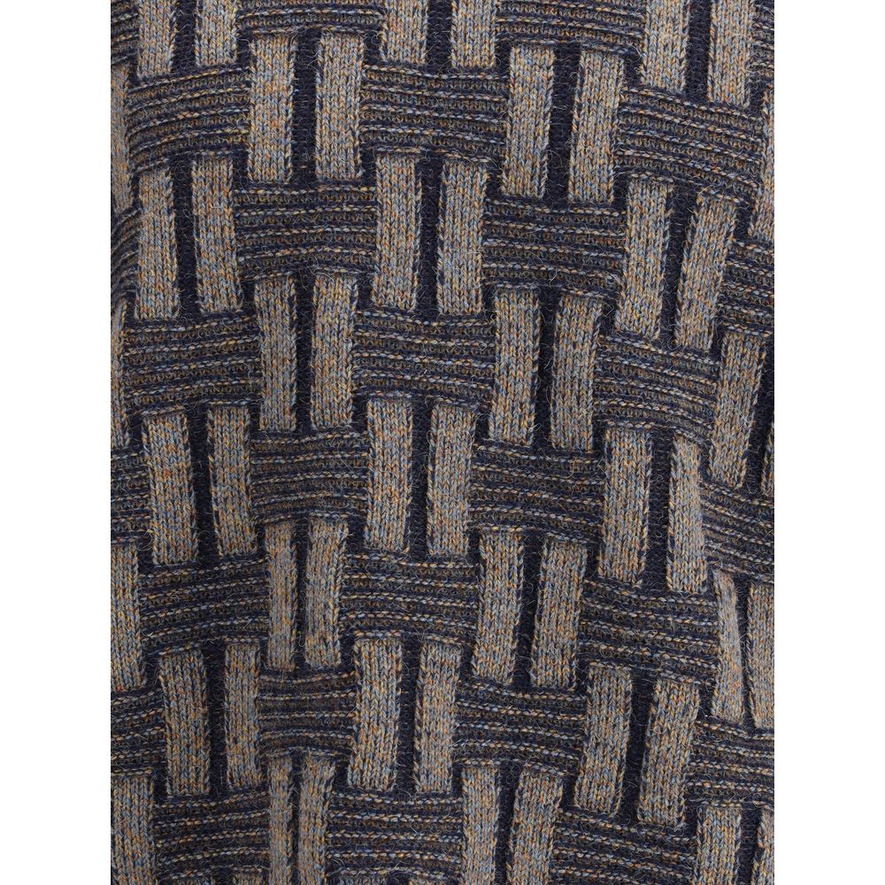 Giorgio Armani Crewneck Sweater in Fine Camel Wool