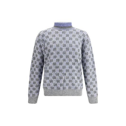 Giorgio Armani Graphic Pattern Turtleneck Sweater