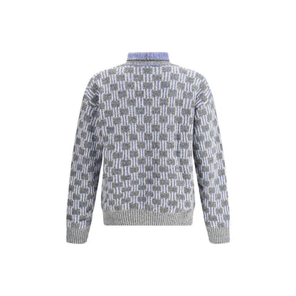 Giorgio Armani Graphic Pattern Turtleneck Sweater