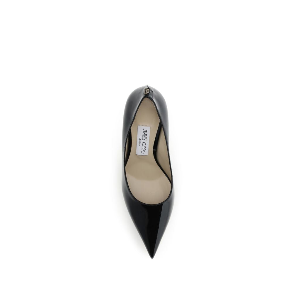 Jimmy Choo Love Patent Black Stiletto Pumps - Timeless Elegance