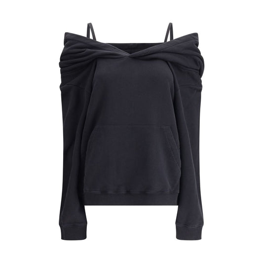 MM6 Cotton Sweatshirt with Dropped Shoulders