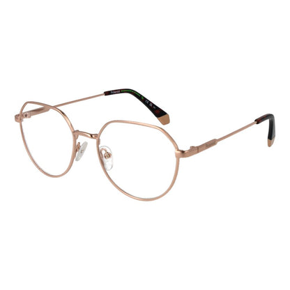 Polaroid Gold Unisex Optical Frames – Round Full-Rim, 54mm