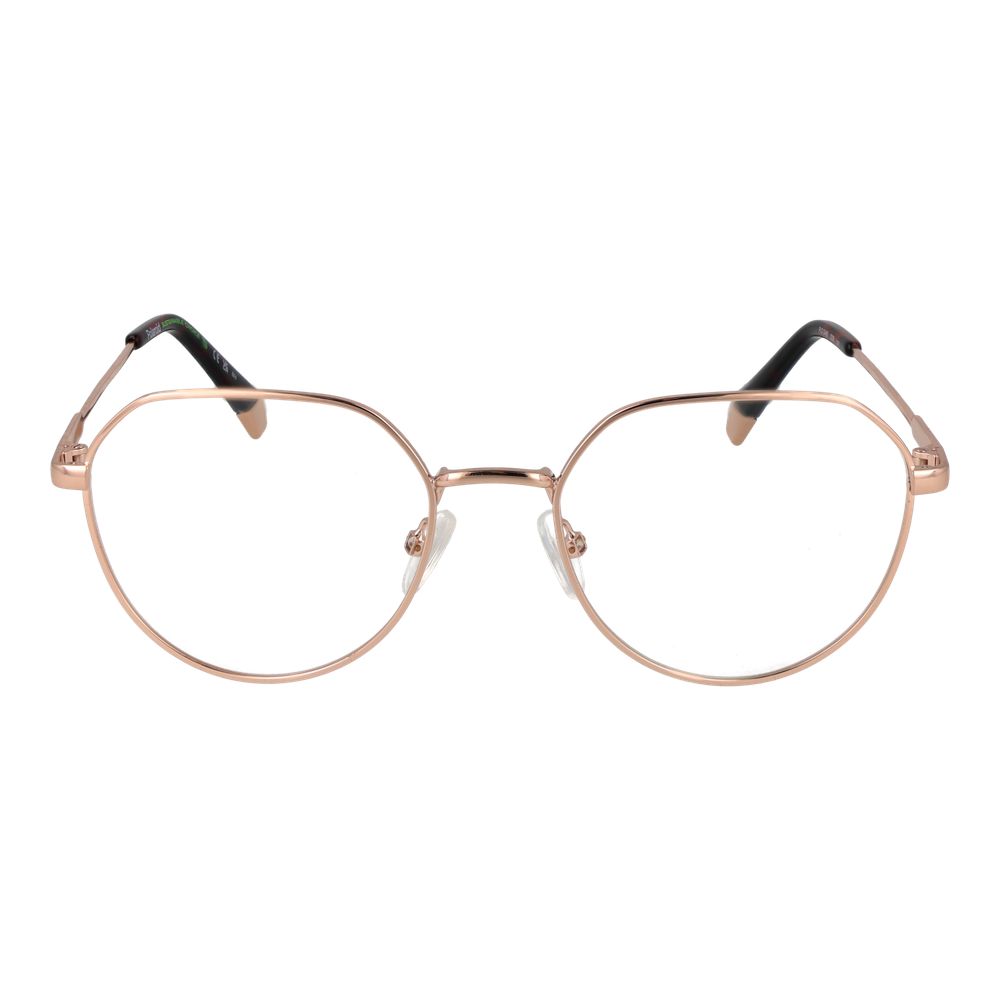 Polaroid Gold Unisex Optical Frames – Round Full-Rim, 54mm