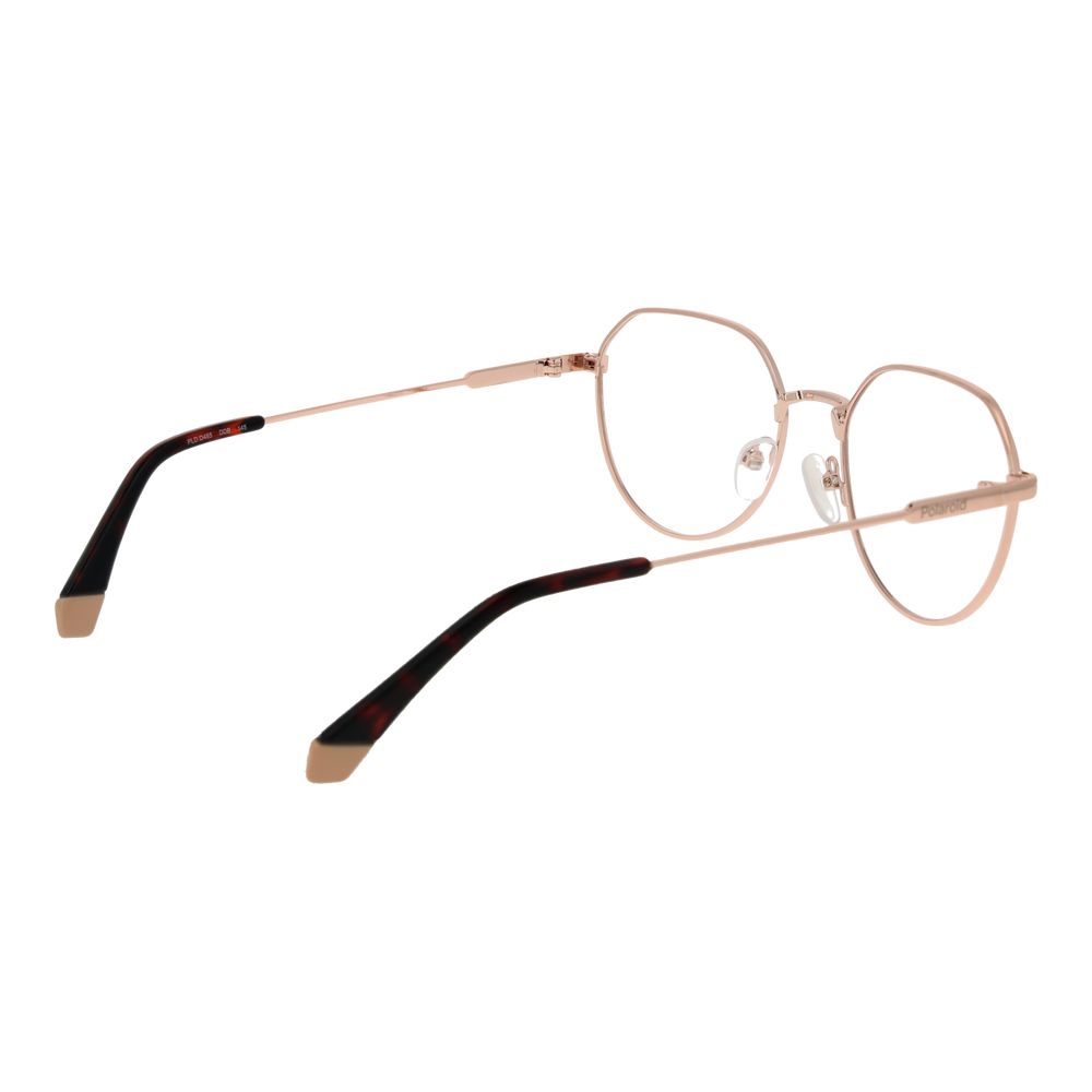 Polaroid Gold Unisex Optical Frames – Round Full-Rim, 54mm