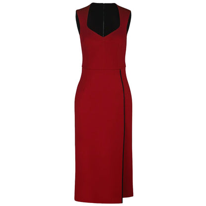 Dolce & Gabbana Red Corset Midi Dress