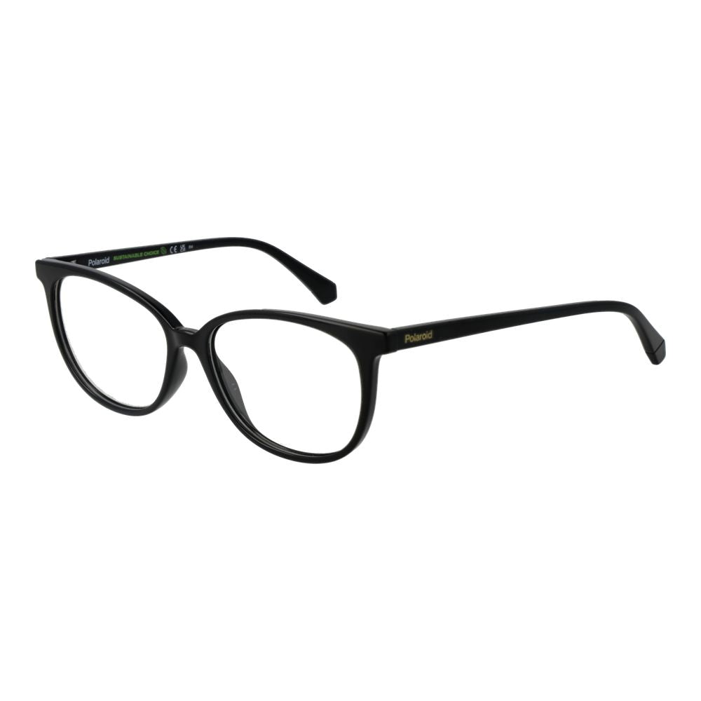 Polaroid Unisex Optical Frames – Black Full-Rim, 55mm