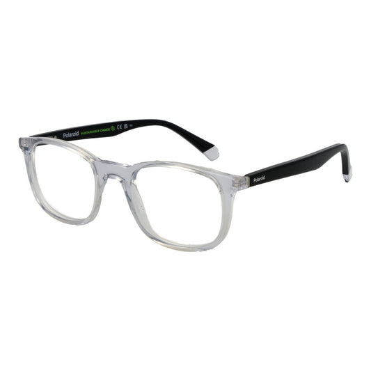 Polaroid Unisex Transparent Optical Frames – Rectangle Design, 50mm
