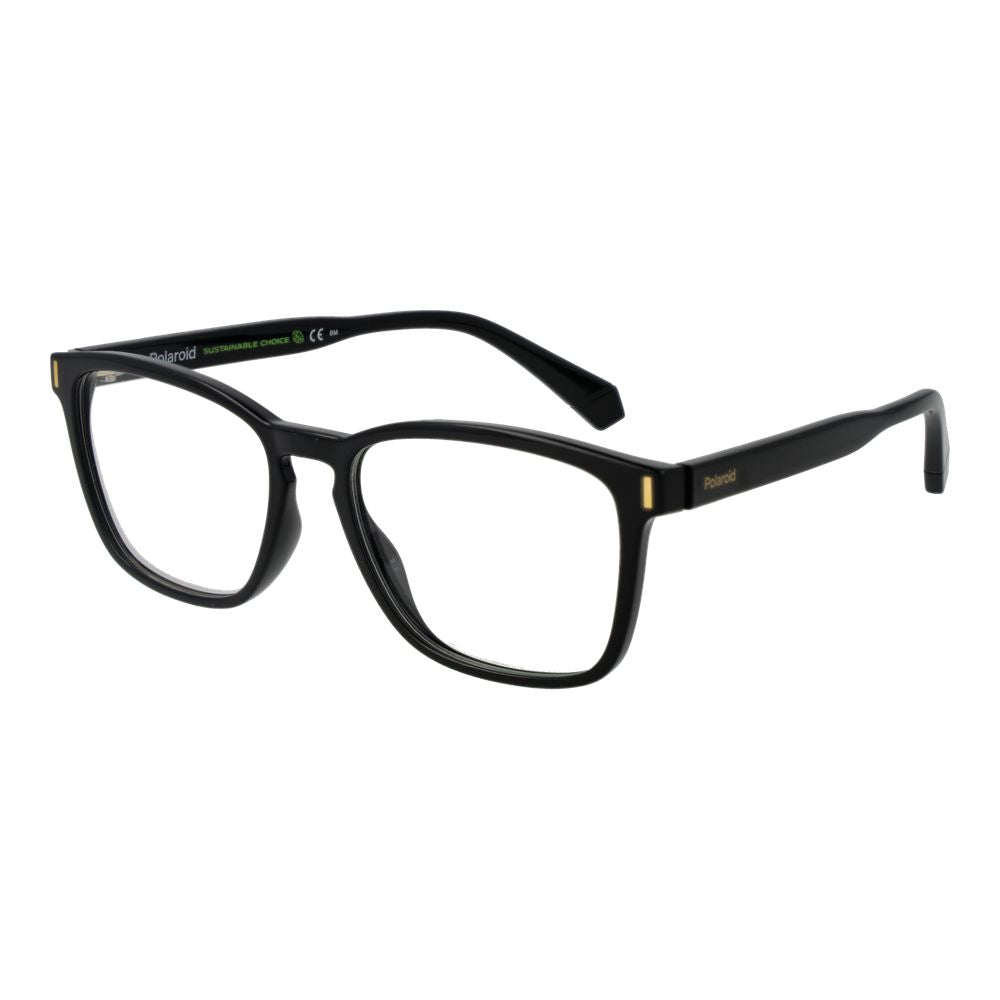 Polaroid Unisex Optical Frames – Black Rectangle Frame, 54mm