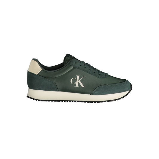 Calvin Klein Green Polyester Sneaker - Modern Comfort Meets Style