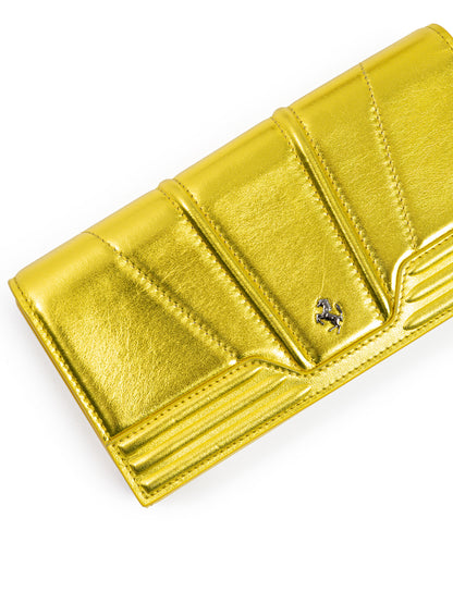 Ferrari Metal Yellow GT Patent Leather Purse