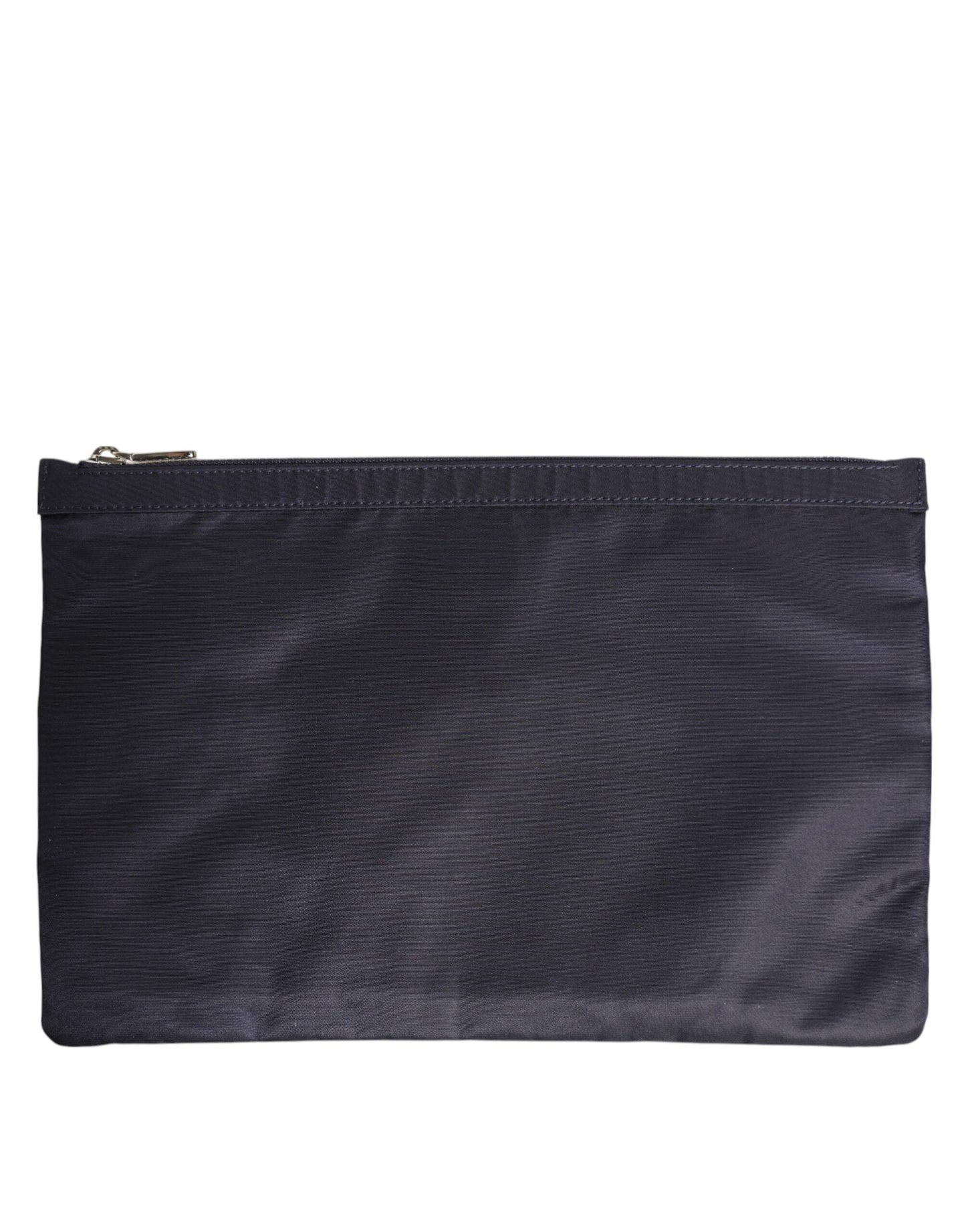 Dolce & Gabbana Blue DG Logo Patch Embellished Pouch Clutch for Men
