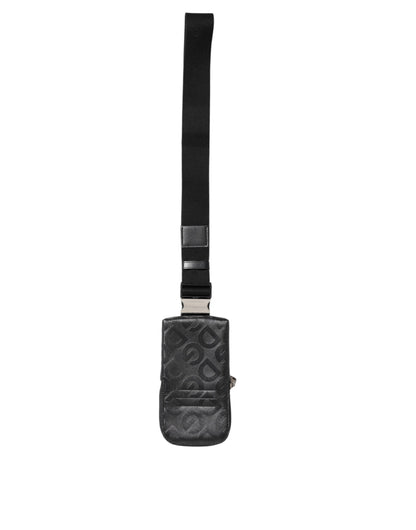Dolce & Gabbana Gray DG Logo Mania Purse Phone Belt Waist Bag