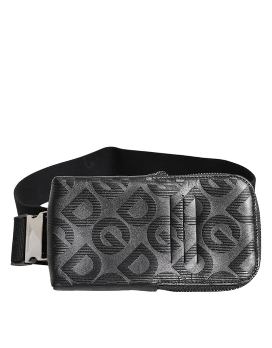 Dolce & Gabbana Gray DG Logo Mania Purse Phone Belt Waist Bag