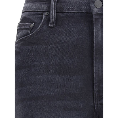 Mother Denim Wide Leg Stretch Cotton Jeans