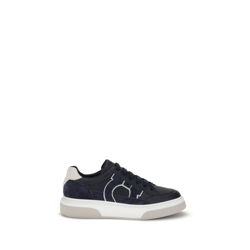 Ferragamo Gancini Leather Sneakers
