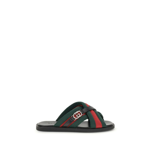 Gucci Web Sandals with Interlocking GG - A Statement of Italian Craftsmanship