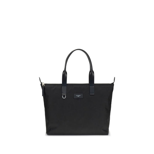 Dolce & Gabbana Black Crocodile Print Medium Tote Bag - Adamo Line
