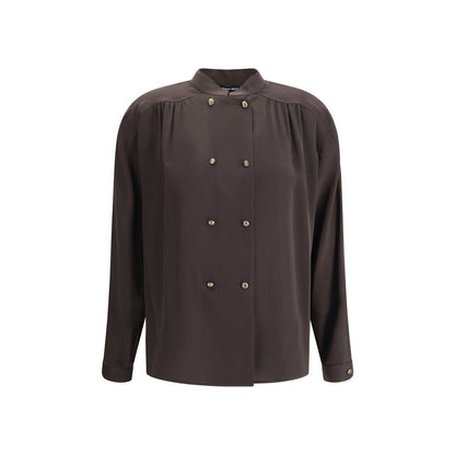 Giorgio Armani Double-breasted Silk Shirt