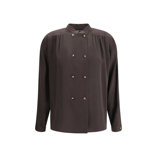 Giorgio Armani Double-breasted Silk Shirt