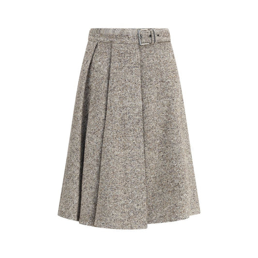 Brunello Cucinelli Virgin Wool Midi Skirt