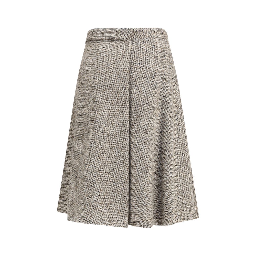 Brunello Cucinelli Virgin Wool Midi Skirt
