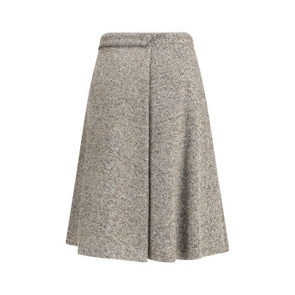 Brunello Cucinelli Virgin Wool Midi Skirt