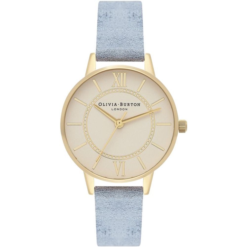 Olivia Burton Blue Faux Leather Watch