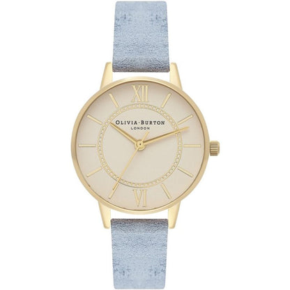 Olivia Burton Blue Faux Leather Watch