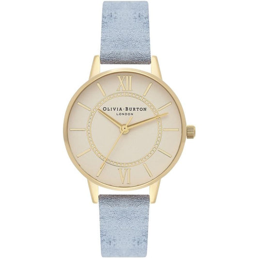 Olivia Burton Blue Faux Leather Watch