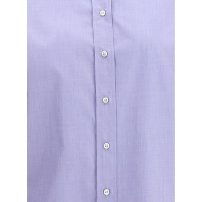 Brunello Cucinelli Cotton Shirt with Jewel Collar