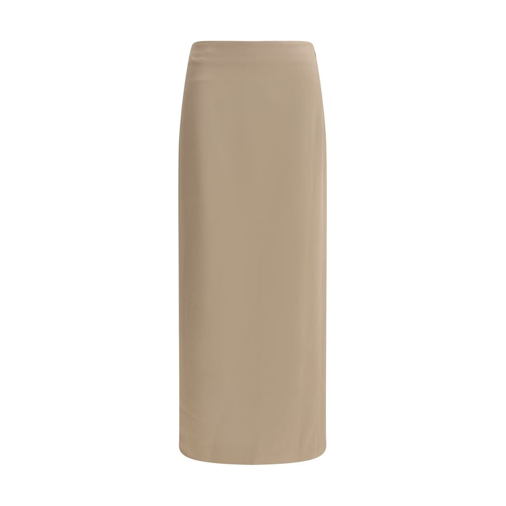 Brunello Cucinelli Satin Midi Skirt