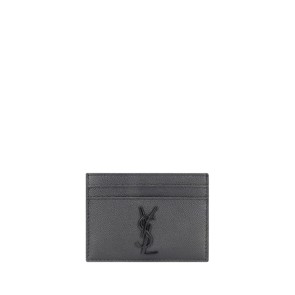 Saint Laurent Black Calfskin Card Holder