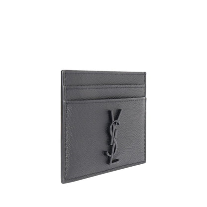 Saint Laurent Black Calfskin Card Holder