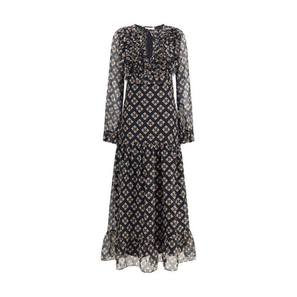 Kristina Ti Silk Rouched Maxi Dress