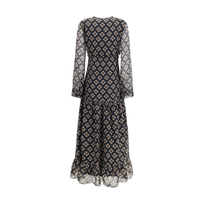 Kristina Ti Silk Rouched Maxi Dress