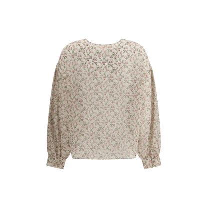 Kristina Ti Floral Print Silk Blouse