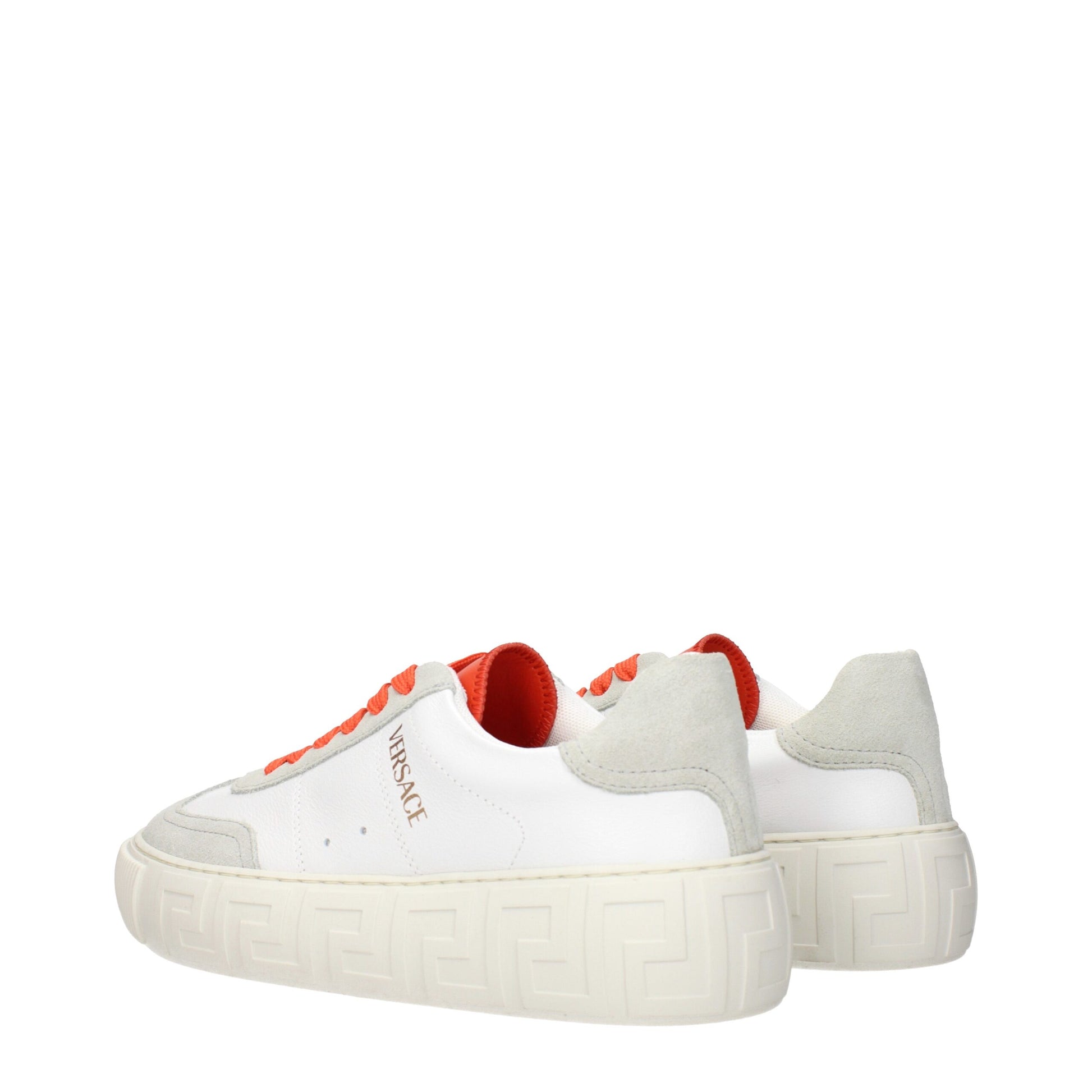 Versace White Leather Sneakers: Bold Luxury for Every Step