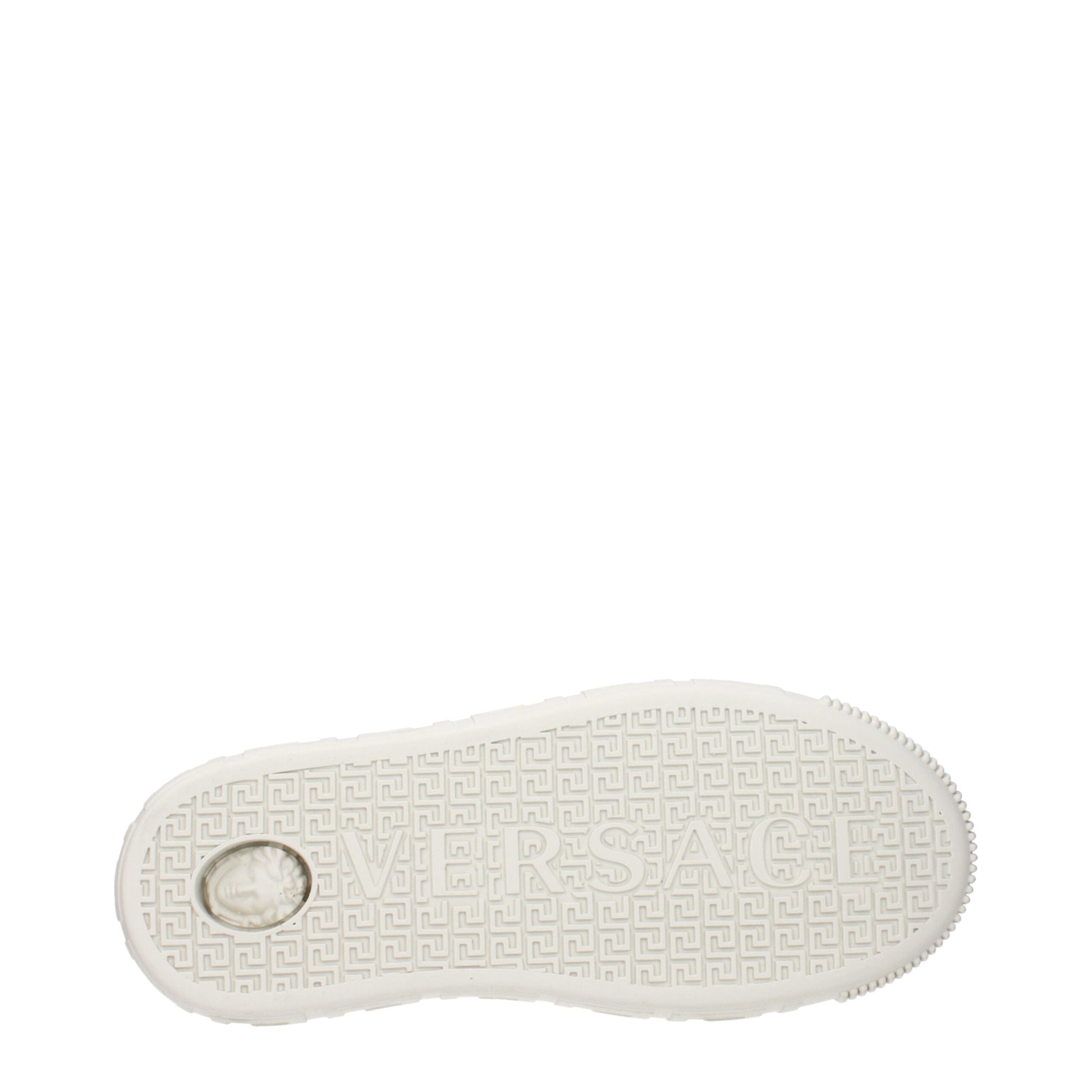 Versace White Leather Sneakers: Bold Luxury for Every Step