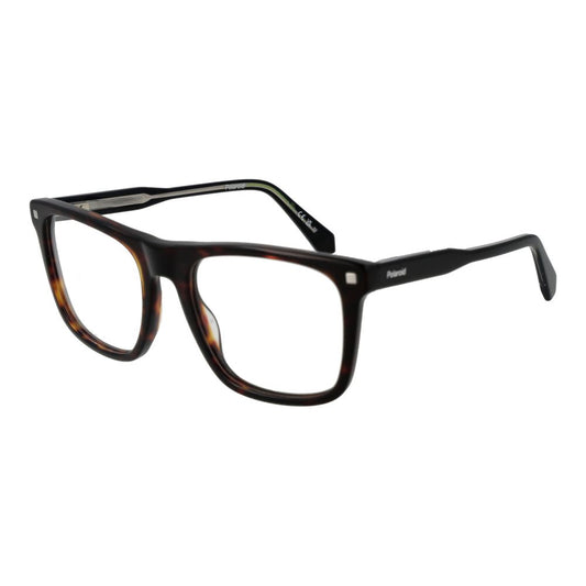 Polaroid Unisex Optical Frames – Brown Rectangle Style
