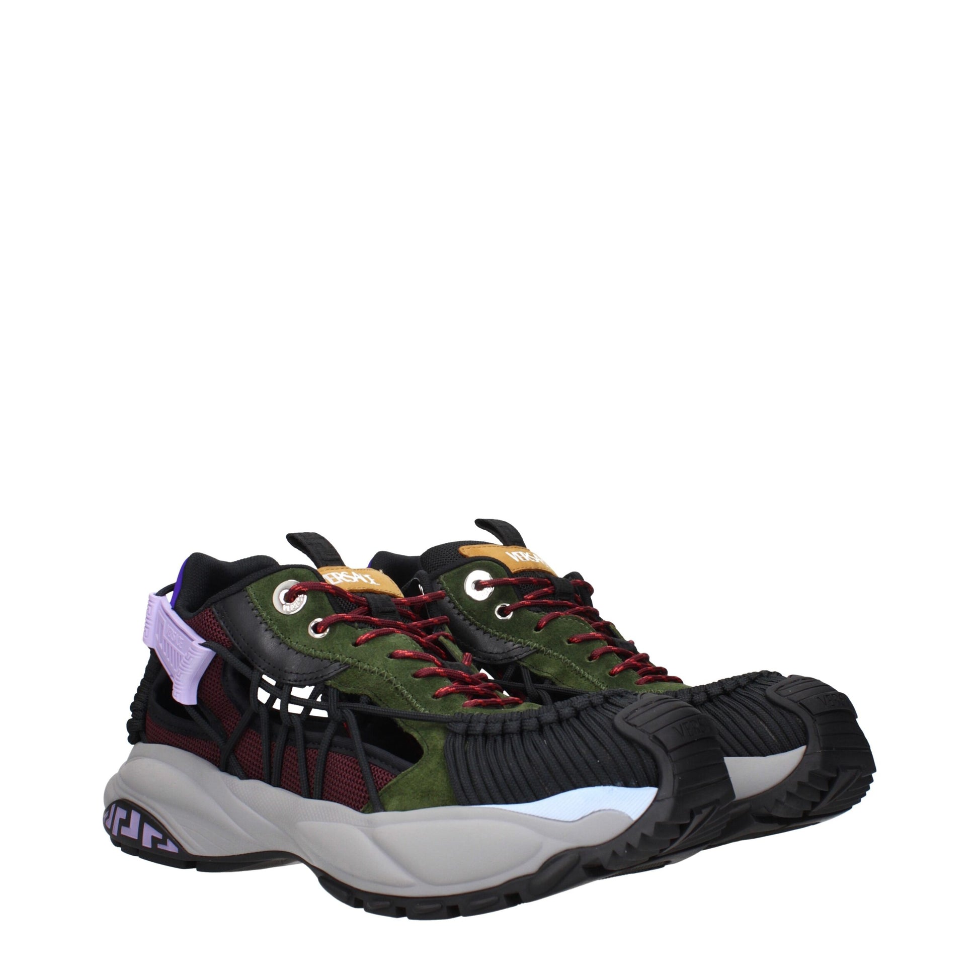 Versace Multicolor Leather Athletic Sneakers – A Bold Statement in Style