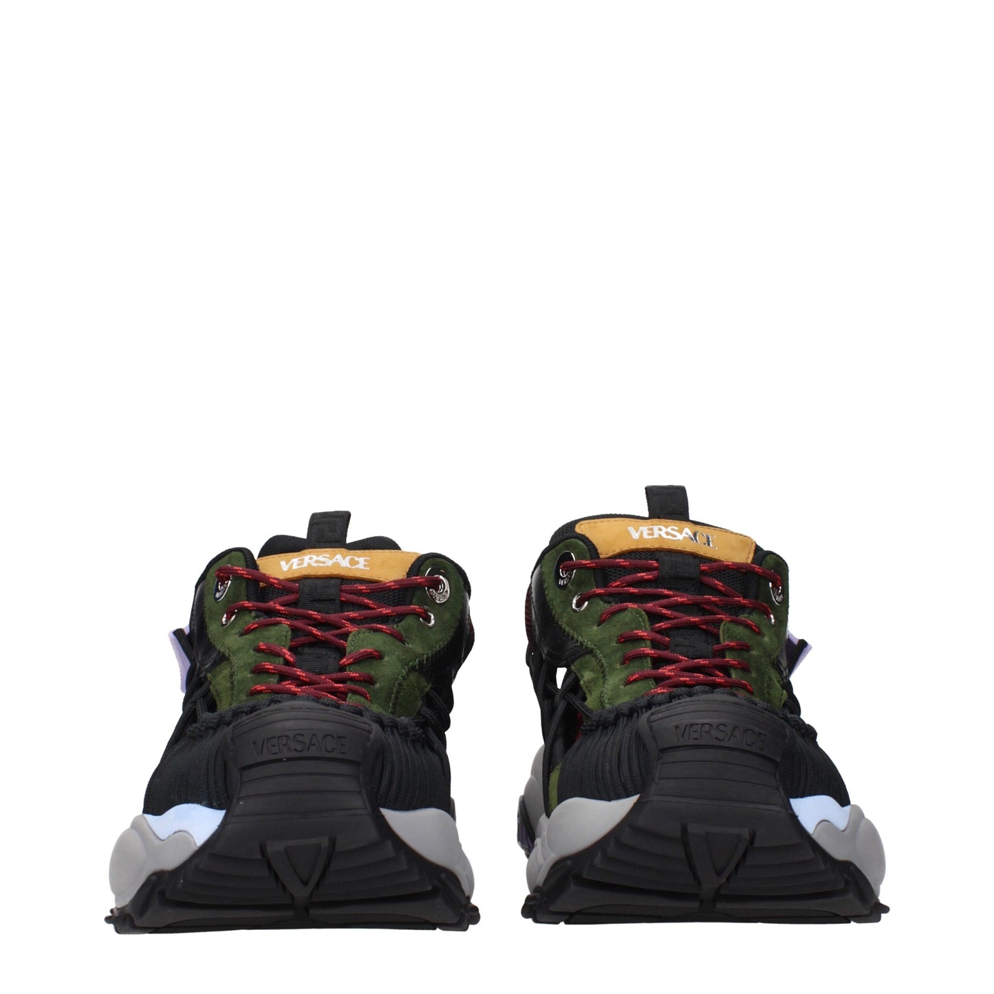 Versace Multicolor Leather Athletic Sneakers – A Bold Statement in Style
