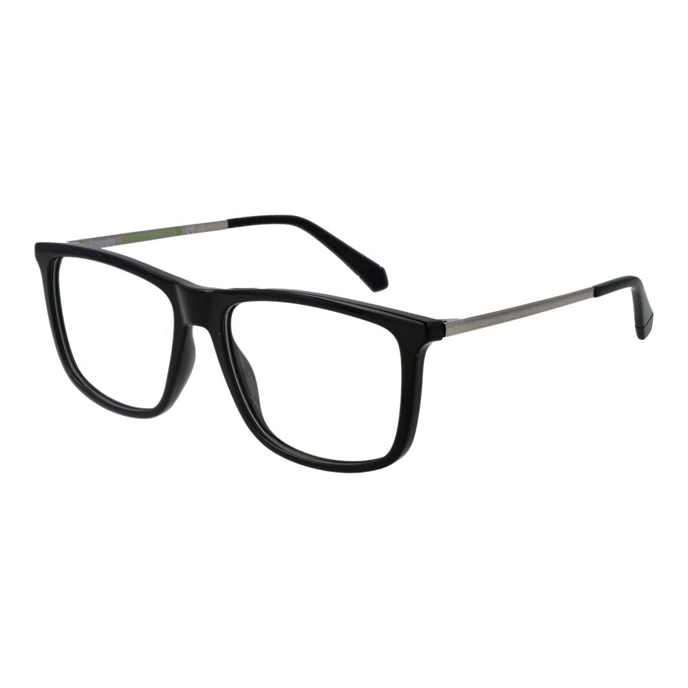 Polaroid Men's Optical Glasses – Black Rectangle Frame, 55mm